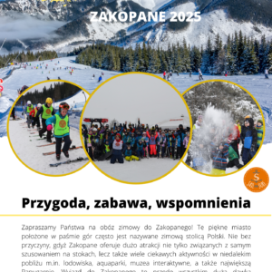 obóz zimowy zakopane 2025