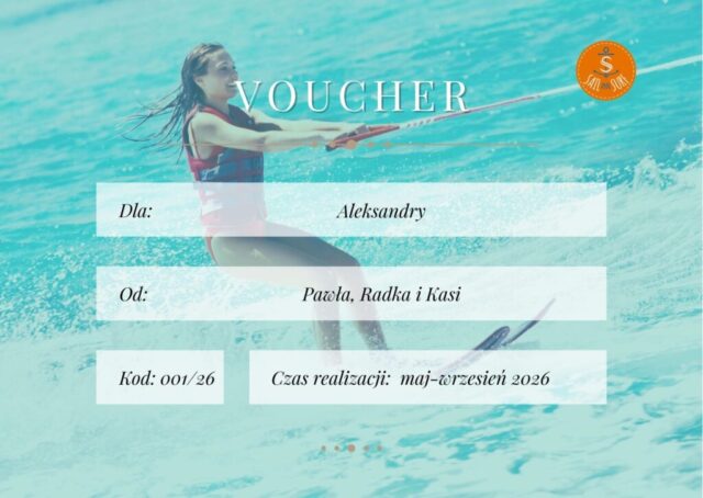 voucher holowanie na nartach wodnych drawsko czaplinek narty wodne lubie 2026