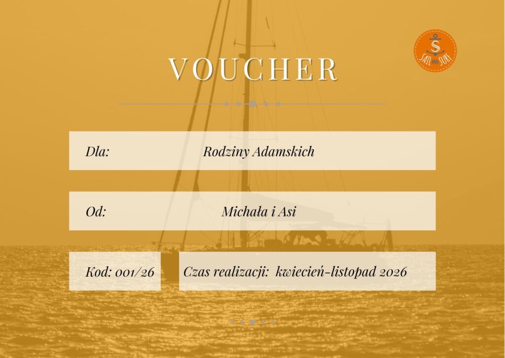 voucher rejs jachtem żaglowym czaplinek rejs ze sternikiem drawsko rejs zaglowka czaplinek