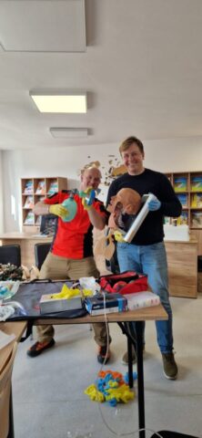 jarosław i szymon w akcji podczas szkolenia w bcu turystyka w czaplinku.